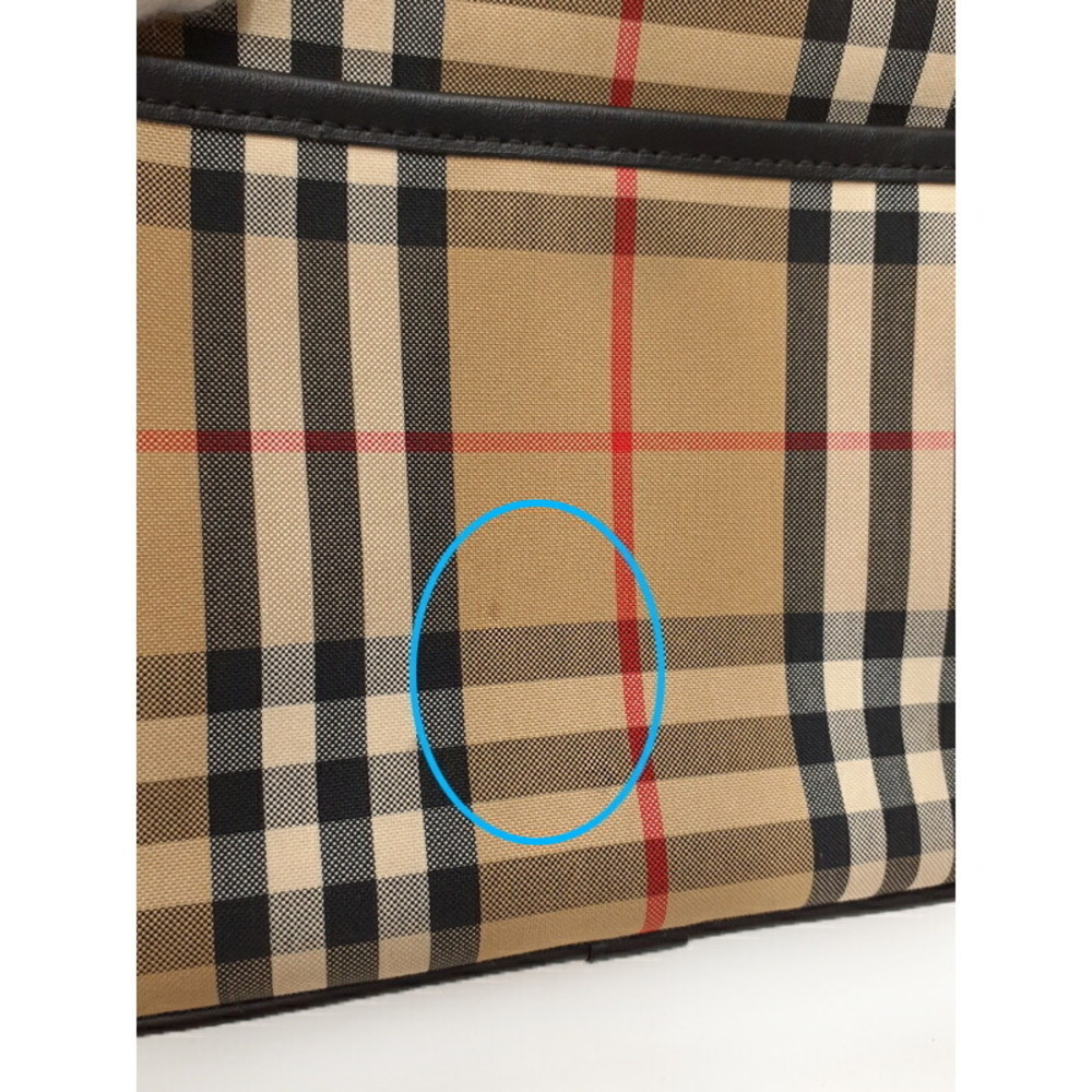 Burberry Check Leather Crossbody Bag Shoulder - Picture 7 of 9
